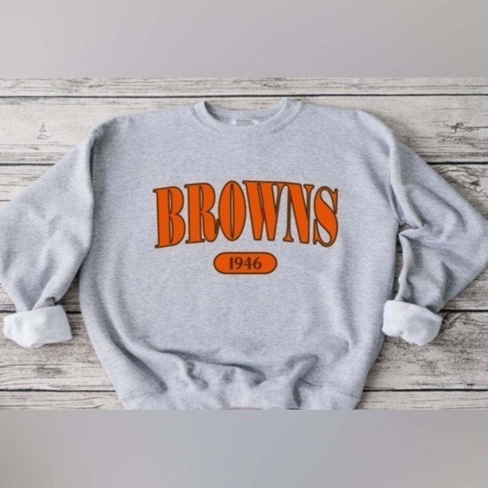 Browns Offset Crewneck